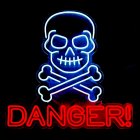 Danger Dödskalle LED-neonskylt