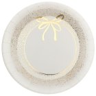 Julgranskula Papperstallrikar Guld