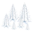 Snötäckta Julgranar Honeycombs