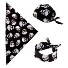 Bandana med dödskallar svart
