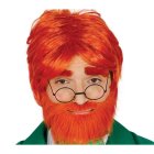 Leprechaun Peruk & Skägg