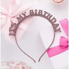 It's My Birthday Hårband Rosa