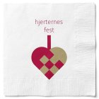 Hjerternes Fest Servetter Vit