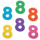 8 År Bordsdekorationer Flerfärgade