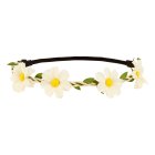 Blomsterkrans Hårband Vit