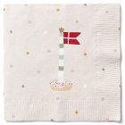 Dansk Flagga Servetter Beige