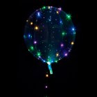Rund Transparent Multifärgad LED Ballong