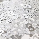 Hjärtan Utstansad Konfetti Silver