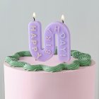 Happy Birthday Tårtljus Lilla