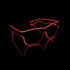 LED Wayfarer Glasögon Röd