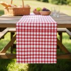 Rutig Picknick Bordslöpare