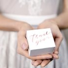 Thank You Presentaskar Roséguld/Vit