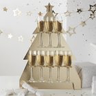 Goldglitter Champagne Julgran