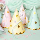 Partyhatt Stjärnor Pastell