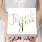 Thank you Tårtkartong Guld
