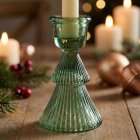 Trädformad Glas Ljusstake Grön