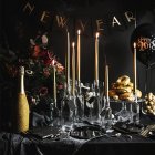 Koniskt Ljus Metallic Guld