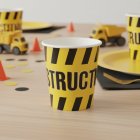 Byggarbetsplats Construction Pappersmuggar
