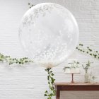 Stora Vita Konfetti Ballonger