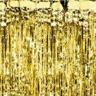Glittergardin Guld