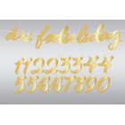 Girlang Födelsedag DIY Guld