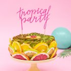 Tropical Party Tårttopper Rosa