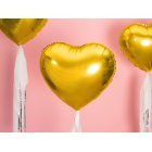 Hjärta Folieballong Guld