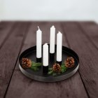 Rund Metalljusstake
