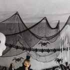 Halloween Tygbakgrund Svart