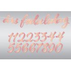 Girlang Födelsedag DIY Roséguld