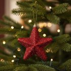 Stjärna Julgranspynt Röd