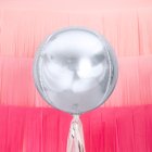 Klotrund Folieballong Silver