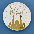 Eid Mubarak Tallrikar Vit/Guld