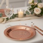 Glittrande Papptallrik Roséguld