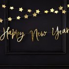 Happy New Year Girlang Guld