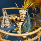 Happy New Year Partyhattar Marinblå/Guld