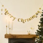 Merry Christmas Girlang Guld