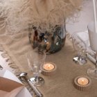 Bomull Bordslöpare Beige