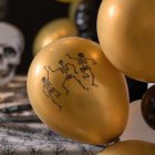 Skelett Latexballonger Guld