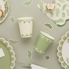 Botaniska Pappersmuggar Grön/Creme