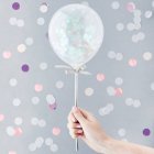 Mini Konfettiballonger Silver