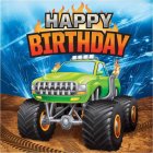 Monster Truck Happy Birthday Servetter