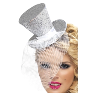 Liten Cylinderhatt Silver