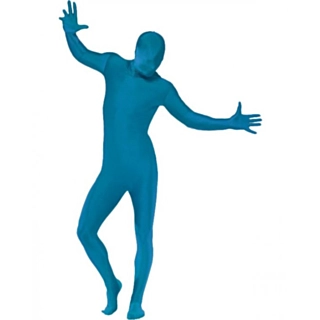 Blå Skinsuit Maskeraddräkt