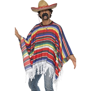 Poncho Flerfärgad