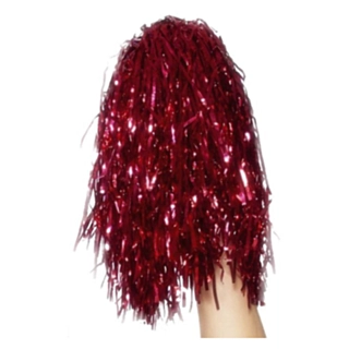 Pom Pom Metallic Röd
