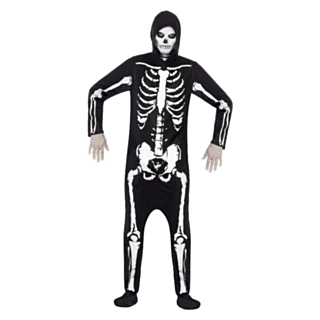 Skelett Jumpsuit Maskeraddräkt