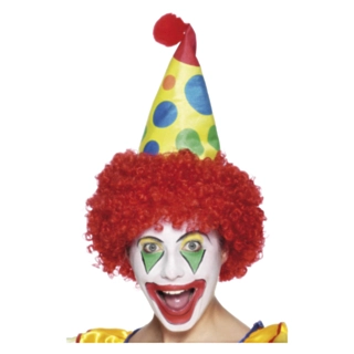 Clownhatt Med Hår