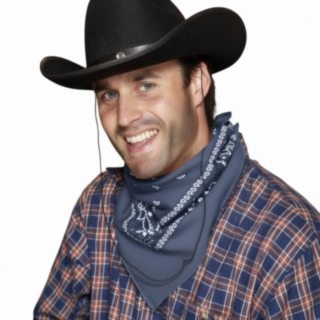 Cowboyhalsduk Bandana Blå