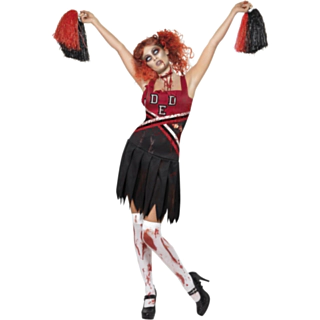 Zombie Cheerleader Maskeraddräkt